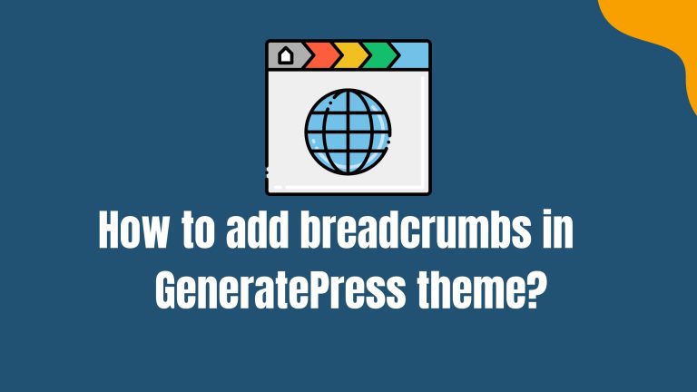 How to add breadcrumbs in GeneratePress