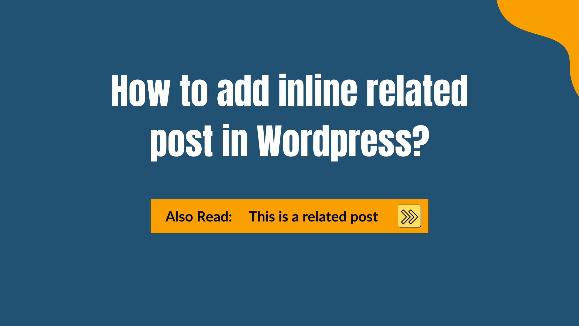 How to add inline related post in WordPress?