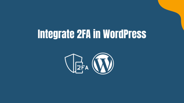 Integrate 2fa in WordPress