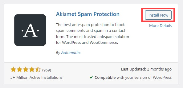 Akismet Spam Protection